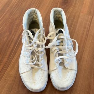 White high top Vans - SK8- Hi